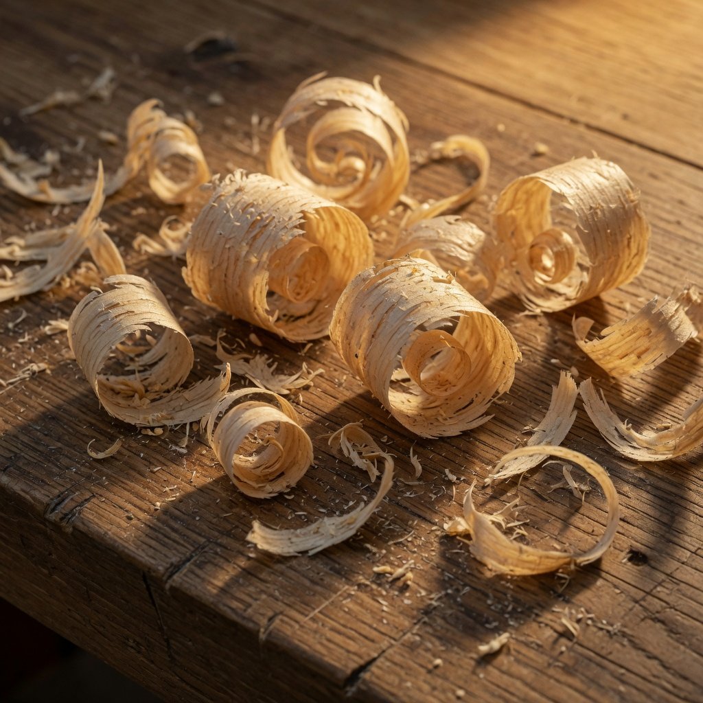 Ash shavings